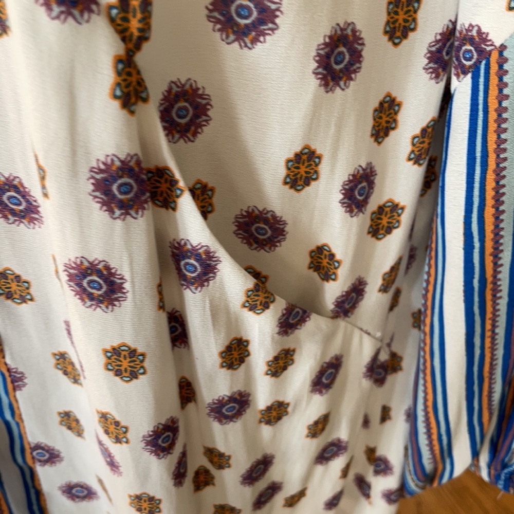 Free People Long Sleeve Lace Up Boho Dress - Picture 3 of 12